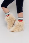 Snøboots fluffy vinter Beige