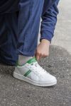 Sneaker Logo Sibba Hvit-grønn