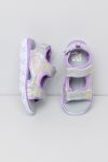 Sandal med lys Lilleglimt Sølv-lilla