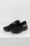 Sneaker comfort ballerina bunadsko Sigrid Sort