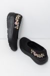 Sneaker comfort ballerina bunadsko Sigrid Sort