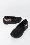 Sneaker comfort ballerina bunadsko Sigrid Sort