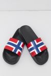 Slippers Norge Rød-hvit-blå