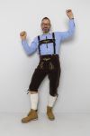 Bavaria Oktoberfestskjorte Blå