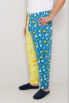 Pyjamasbukse påske Herre Gul-blå