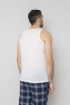 David Casual Singlet Hvit