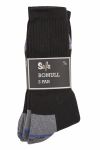Safa fritidssokker 3pk sort