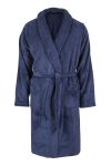 Jack Bay Hugh morgenkåpe i fleece marine
