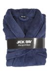 Jack Bay Hugh morgenkåpe i fleece marine