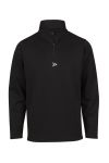 Run Renzo treningsgenser med zip i hals sort
