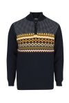 Vinson Camp strikkegenser med 1/4 zip i hals og varmt fòr. blå