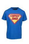 Denim & Casual Super Dad t-skjorte blå