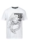 Pop Eye strongest dad t-shirt hvit