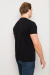 David Casual T-shirt 2 pk rund hals Sort