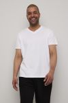 Casual T-shirt 2 pk V-hals Hvit