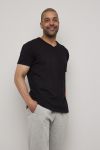 Casual T-shirt 2 pk V-hals Sort