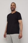Casual T-shirt 2 pk V-hals Sort