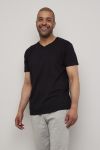 Casual T-shirt 2 pk V-hals Sort