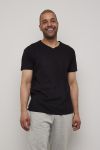 Casual T-shirt 2 pk V-hals Sort