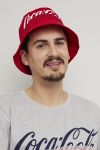 Coca Cola Bøttehatt rød