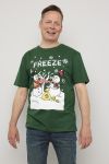 Crazy Christmas t-shirt grønn.