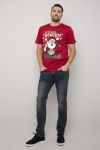 Crazy Christmas t-shirt rød.
