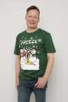 Crazy Christmas t-shirt grønn.