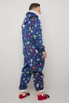 Crazy Christmas Snowflake jumpsuit blå.