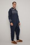 Jumpsuit til Herre Snø Marine