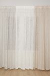 Monokrom vevd gardin 135x160 Hvit
