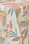 Voksduk Hawaii Beige-turkis