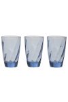 Glass 3pk blå 40cl blå