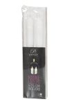 LED kronelys 2pk hvit