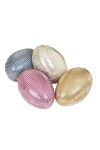 Påskeegg 15cm folie struktur assorterte farger