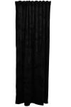 Velvet gardinlengde 135x220cm sort