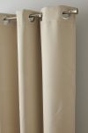 Lystett gardinlengde med maljer beige