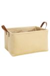 Kurv med hanker beige