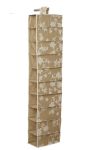 Skohylle for heng 122cm beige/hvit