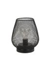 Ledlampe i sort metall 17cm sort