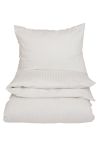 Royal Classic Stripet sateng sengesett hvit