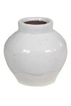 Henna vase håndlaget terracotta hvit