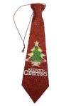 Crazy Christmas Funny slips med glitter rød