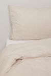 Sengesett Enkel vasket Beige.
