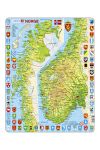 Platepusle maxi Norgeskart (Sør/Nord) standard