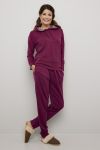 Behagelig joggebukse i 70% merinoull. cerise.