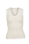 Iris singlet med brede stropper i ull offwhite