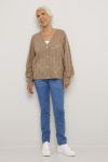Cardigan Louise  Mørk beige