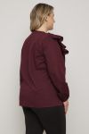 Bluse Bianca Burgunder