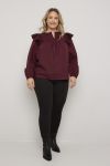 Bluse Bianca Burgunder
