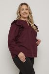 Bluse Bianca Burgunder